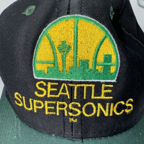 NEW Vintage Seattle SuperSonics SnapBack Baseball Hat C Competitor Logo 7 CLEAN - Picture 6 of 6
